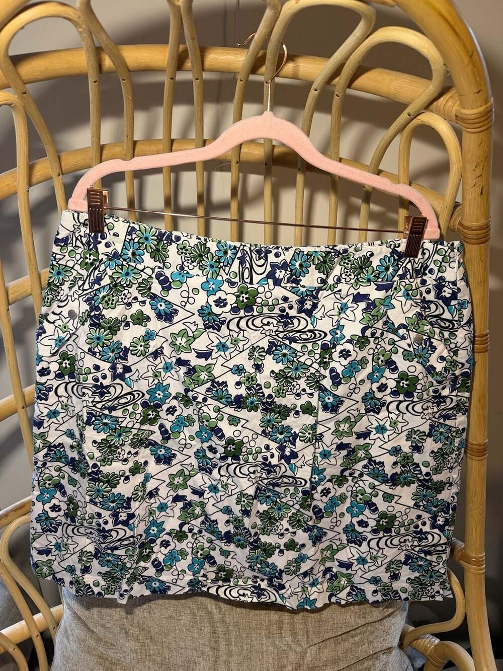 Liz Golf Floral Print Skort